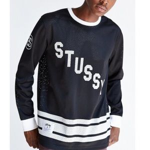 Stussy all city champs hockey mesh long sleeve jersey